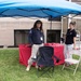 Jean Brocker working the First Aid station at Buffalo District event