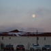 Moon sets over Fort McCoy