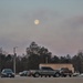 Moon sets over Fort McCoy