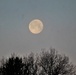 Moon sets over Fort McCoy