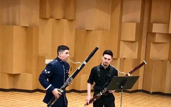 Senior Airman Daniel Shifren Leads Master Class at California State University East Bay