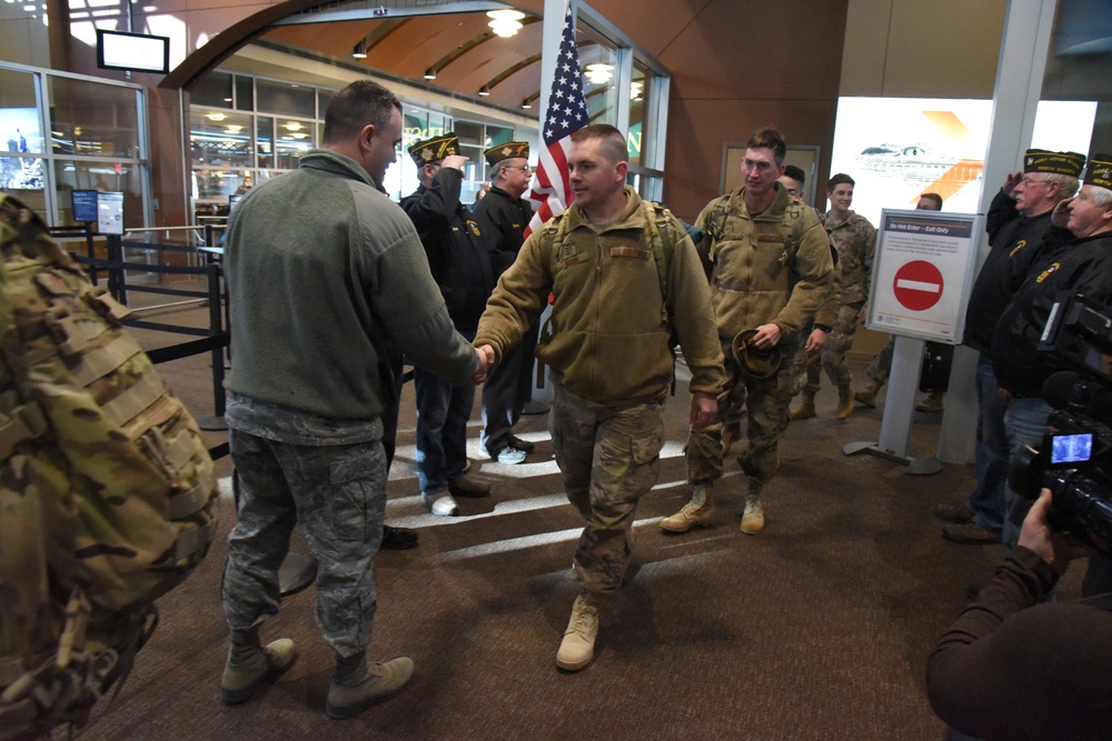 119th Security Forces members return from deployment