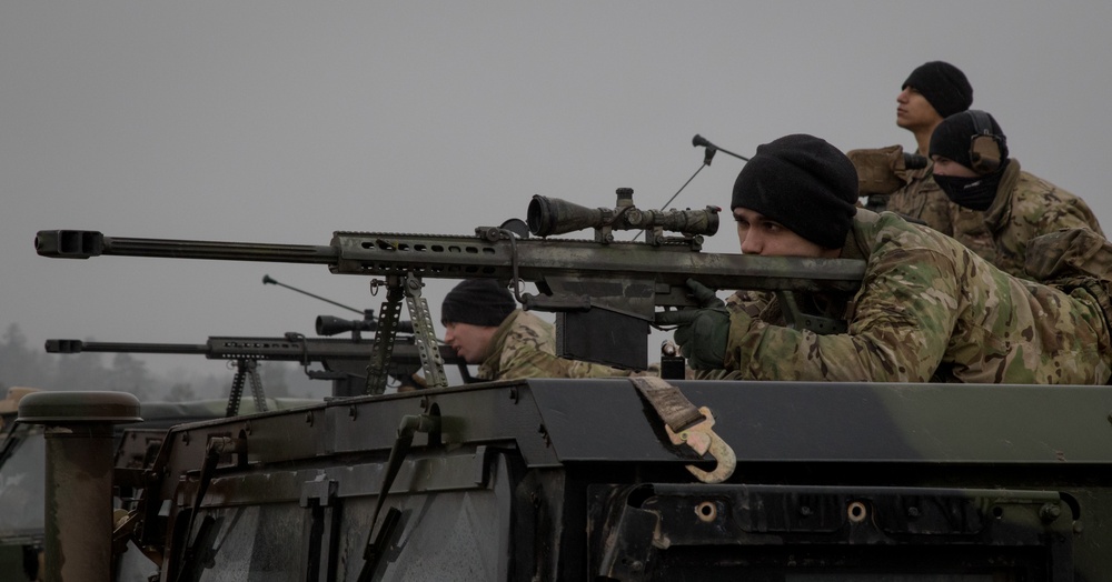 US Snipers’ range day with Barrett rifles