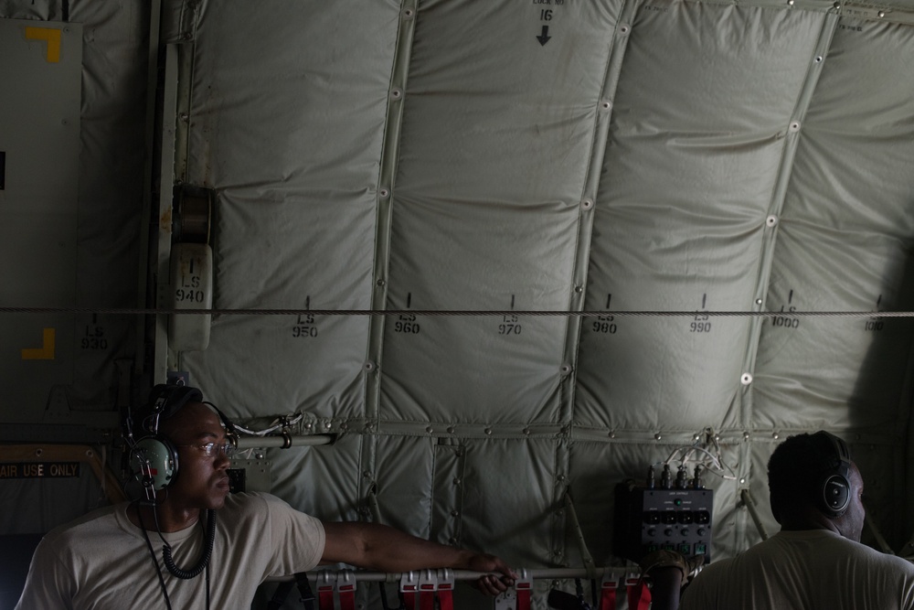 Airmen conduct cargo operations in East Africa