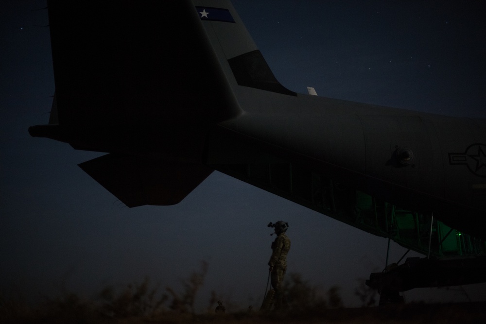 Airmen conduct cargo operations in East Africa