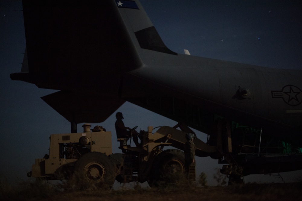Airmen conduct cargo operations in East Africa
