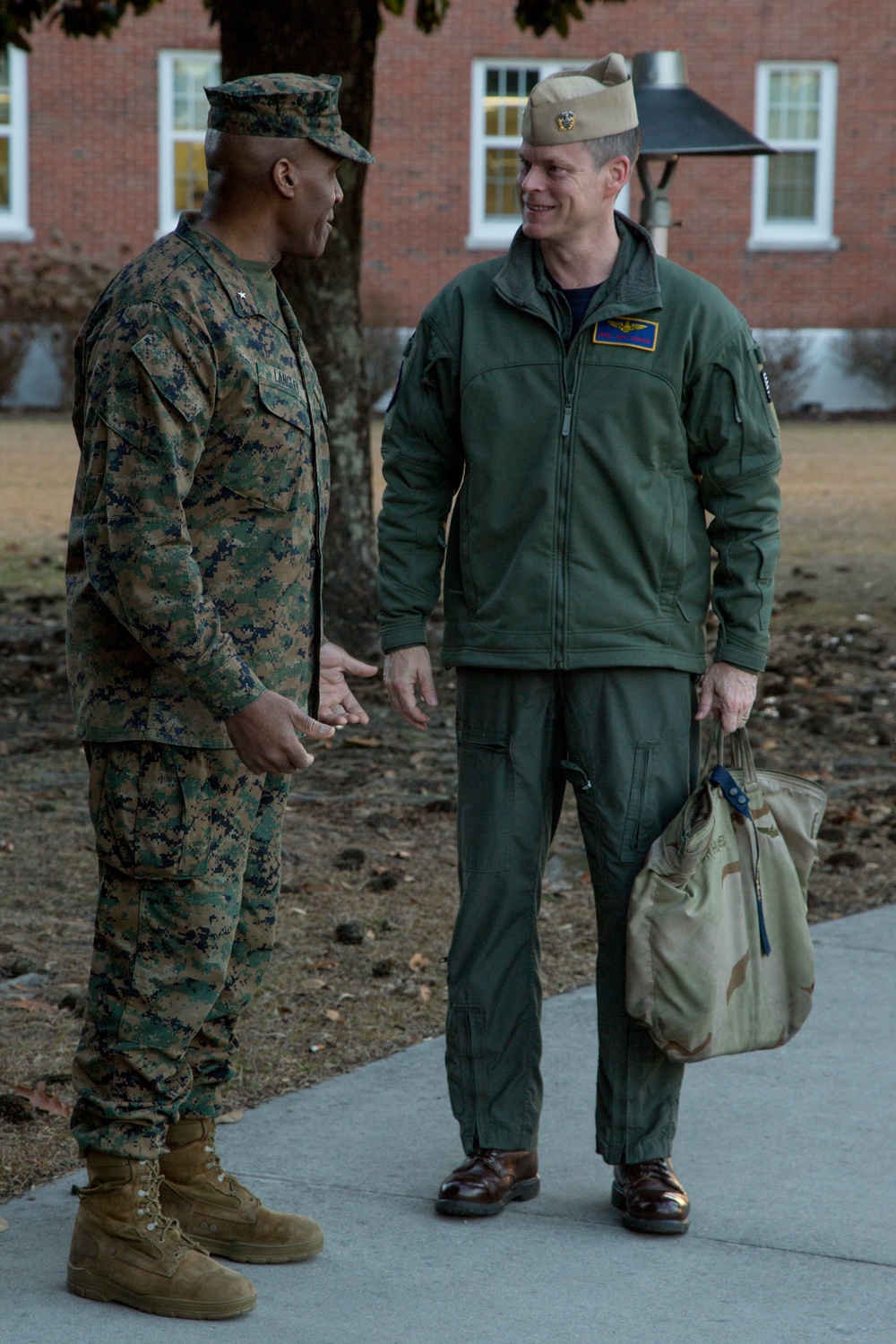 U.S. Navy Admiral Jeffrey W. Hughes visits Camp Lejeune