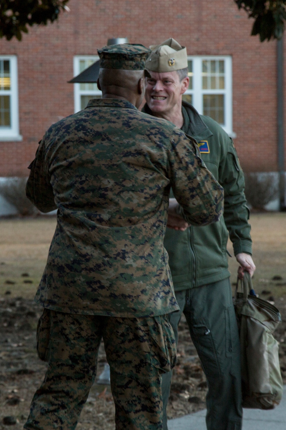 U.S. Navy Admiral Jeffrey W. Hughes visits Camp Lejeune