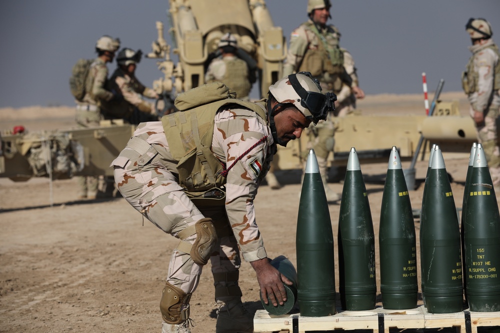 Iraqi Army M198 with Task Force Monsabert and Wagram