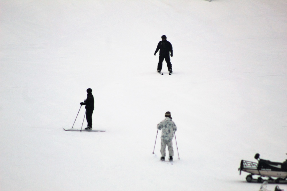 Cold-Weather Operations Course 18-03 students learn to ski during training at Fort McCoy