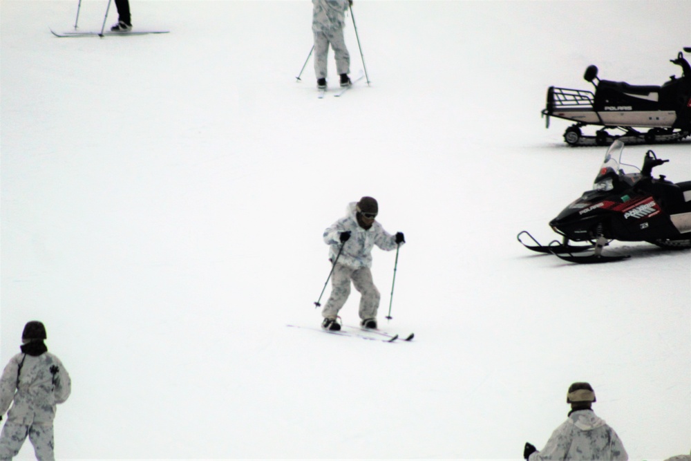 Cold-Weather Operations Course 18-03 students learn to ski during training at Fort McCoy