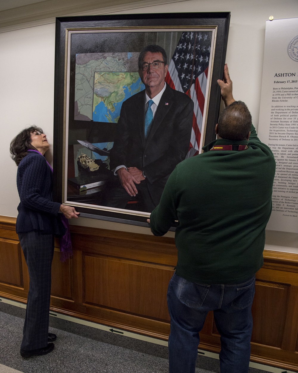 SD Former Secretary Carter Portrait Unveiling