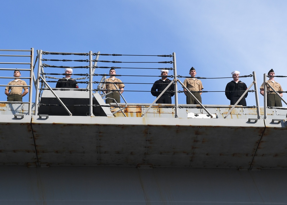 USS San Diego (LPD 22) Returns to Naval Base San Diego