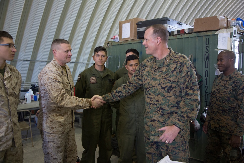 3rd MAW CG visits Marines at ITX 2-18
