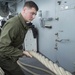 USS Bonhomme Richard conducts sea and anchor detail as it departs Okinawa