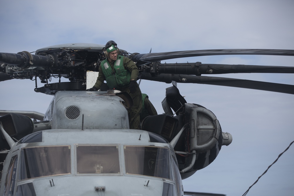 Preparation for Flight Operations aboard USS Bonhomme Richard