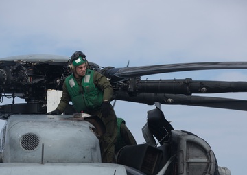 Preparation for Flight Operations aboard USS Bonhomme Richard