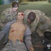 Soldiers prepare mannequin for training