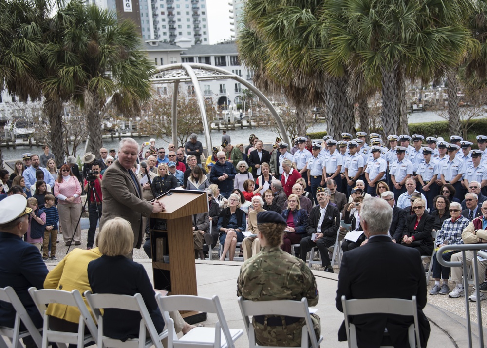 New memorial honors crew of Coast Guard Cutter Tampa killed in WWI