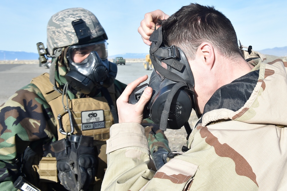 CRW Airmen participate in readiness exercise