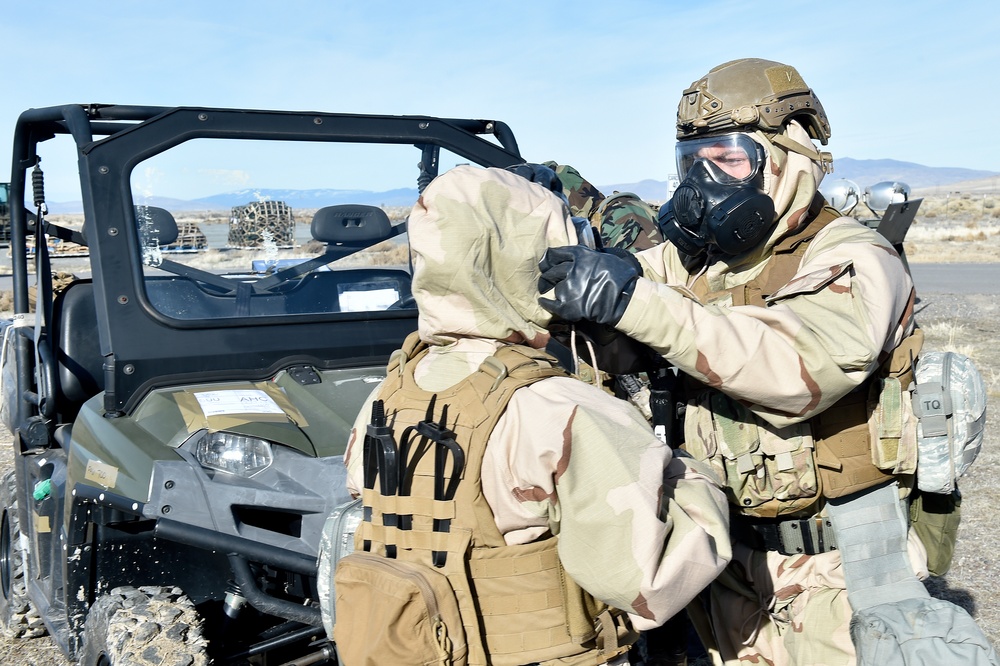 CRW Airmen participate in readiness exercise