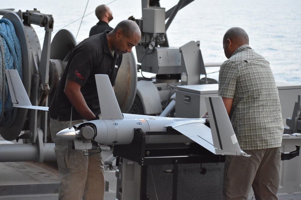 USS Lewis B. Puller conducts ScanEagle recovery operations