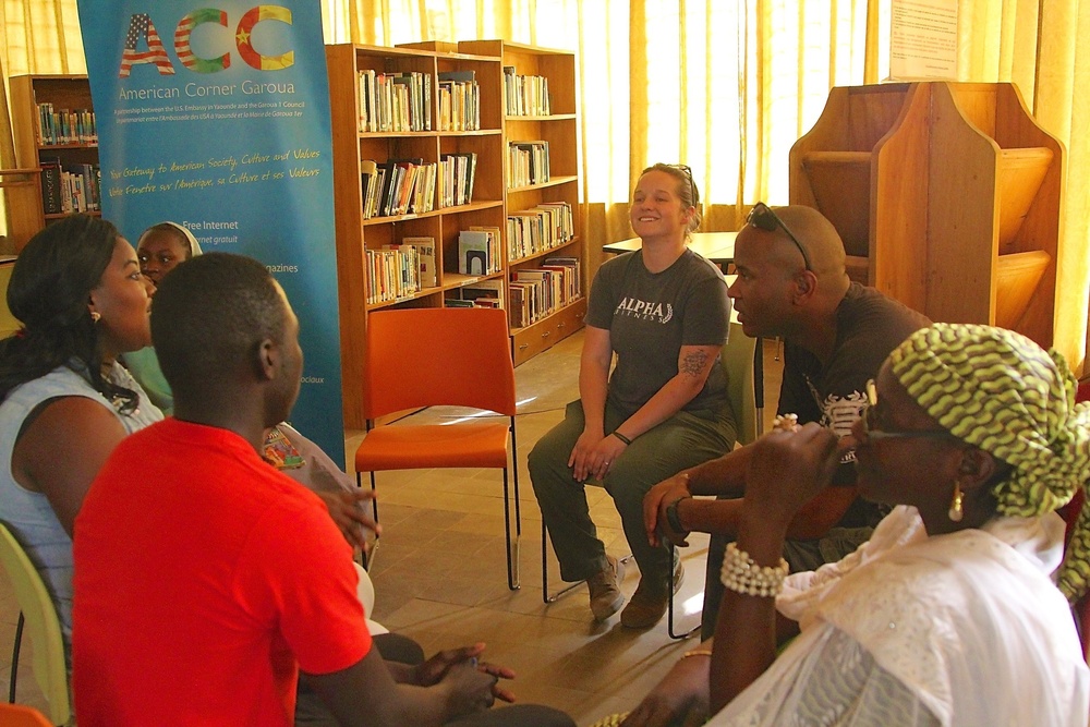 1-87 IN American Corner Visit in Cameroon