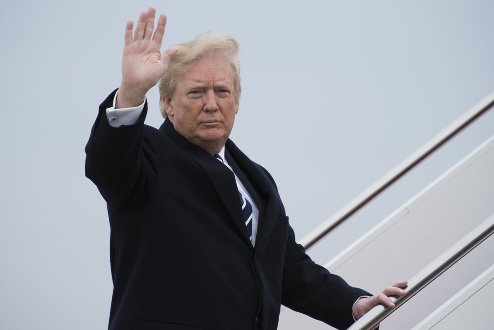 President Trump departs to West Virginia