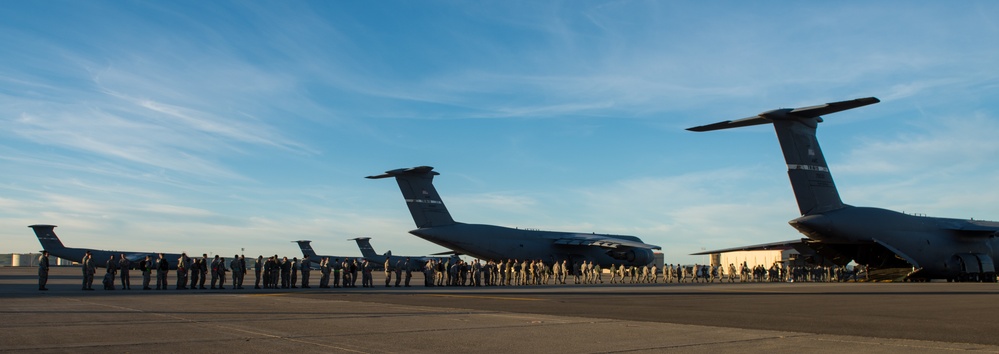 Travis participates in readiness exercise