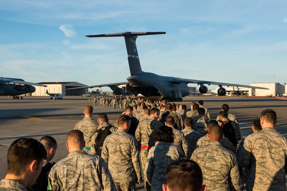 Travis participates in readiness exercise