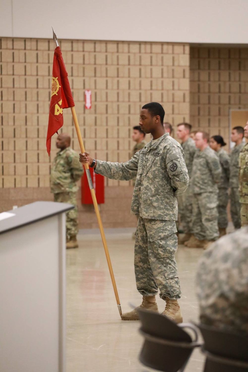 477th TC deployment ceremony