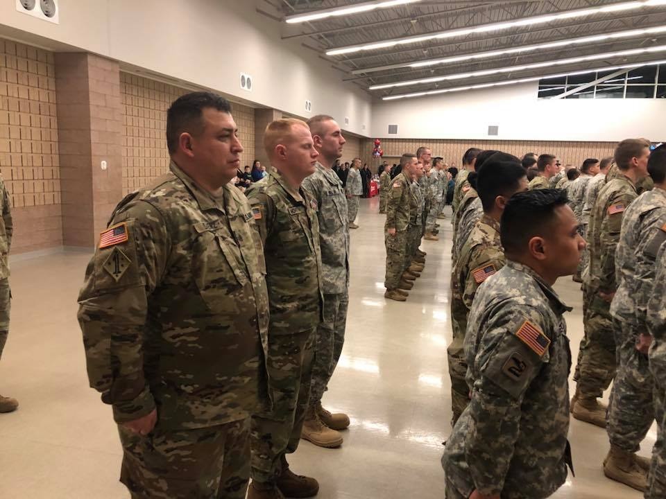 477th TC deployment ceremony