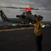USS Bonhomme Richard (LHD 6) night flight operations