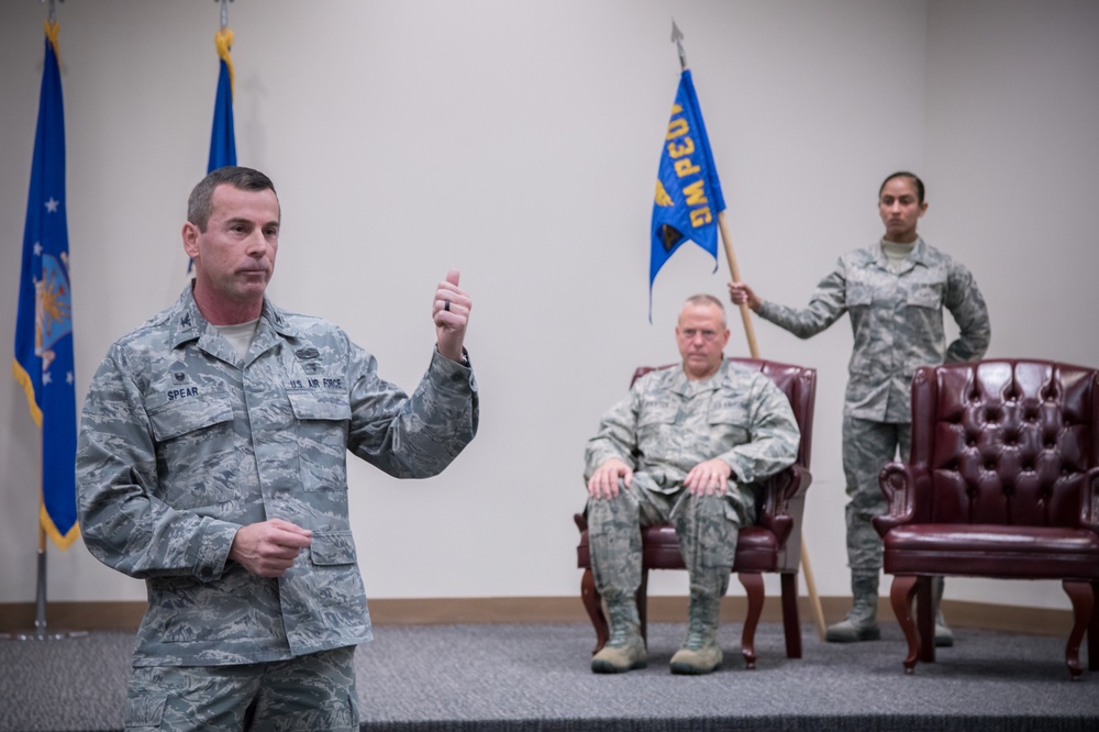 Spear takes command of 403rd ASTS
