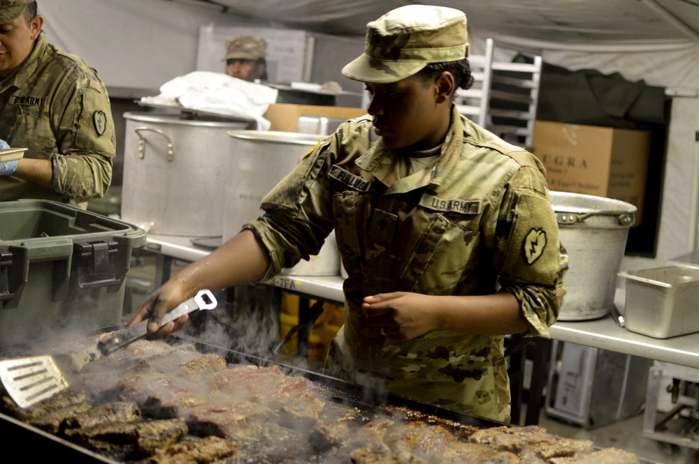 Culinary specialists cook up breakfast during JRTC