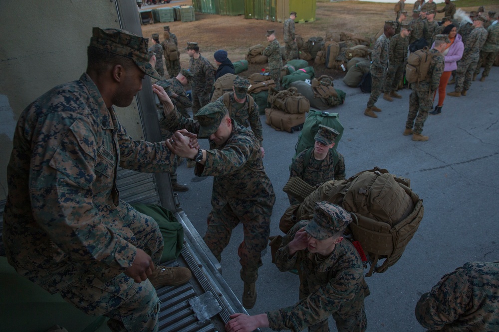 26th MEU Departs for Deployment at Sea