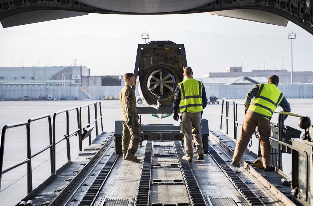 816th EAS Moves Cargo through Afghanistan
