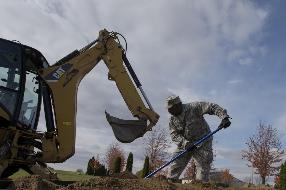 Digging deep, CE builds new sand pit