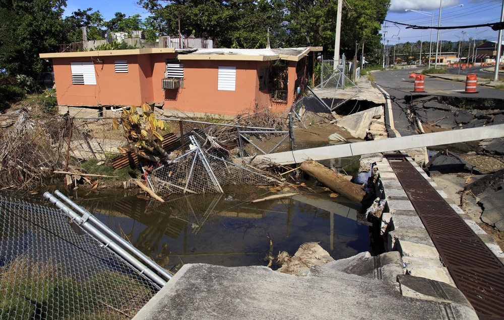 Coastal Erosion And Storm Surge Damage Home