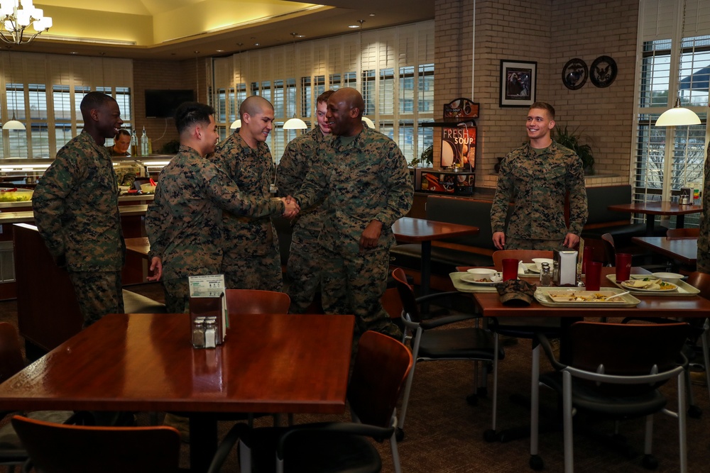 Sgt.Maj. of the Marine Corps visits the 8th MCD