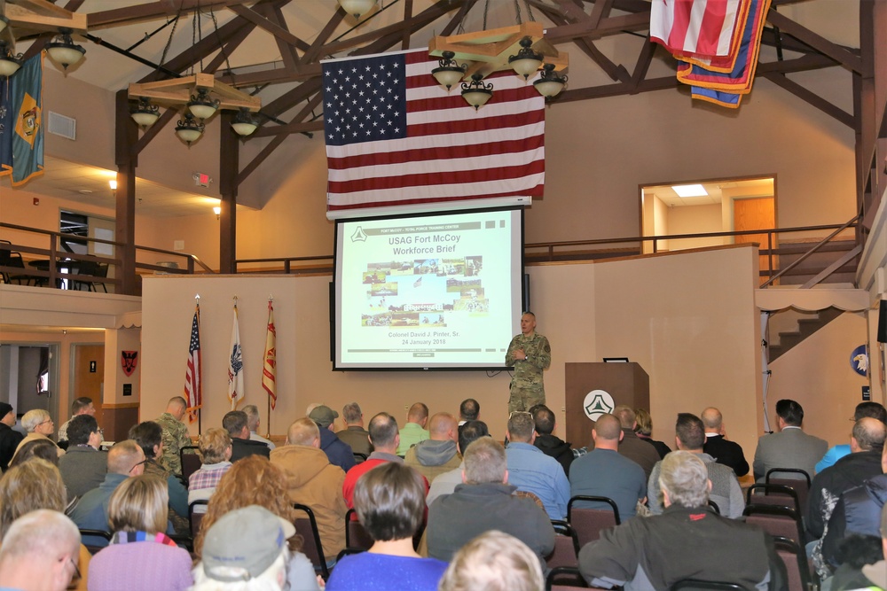 Garrison commander highlights installation’s way ahead to Fort McCoy workforce during annual briefing