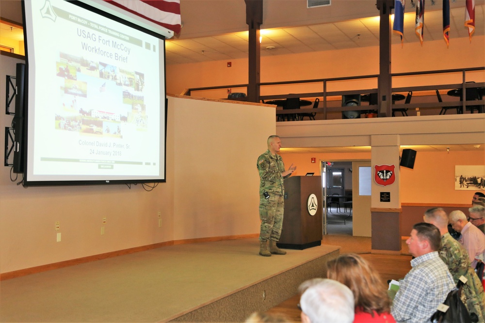 Garrison commander highlights installation’s way ahead to Fort McCoy workforce during annual briefing