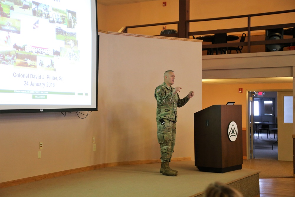 Garrison commander highlights installation’s way ahead to Fort McCoy workforce during annual briefing