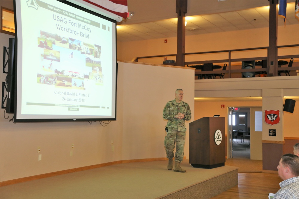 Garrison commander highlights installation’s way ahead to Fort McCoy workforce during annual briefing