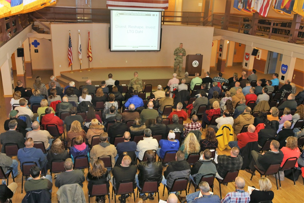 Garrison commander highlights installation’s way ahead to Fort McCoy workforce during annual briefing
