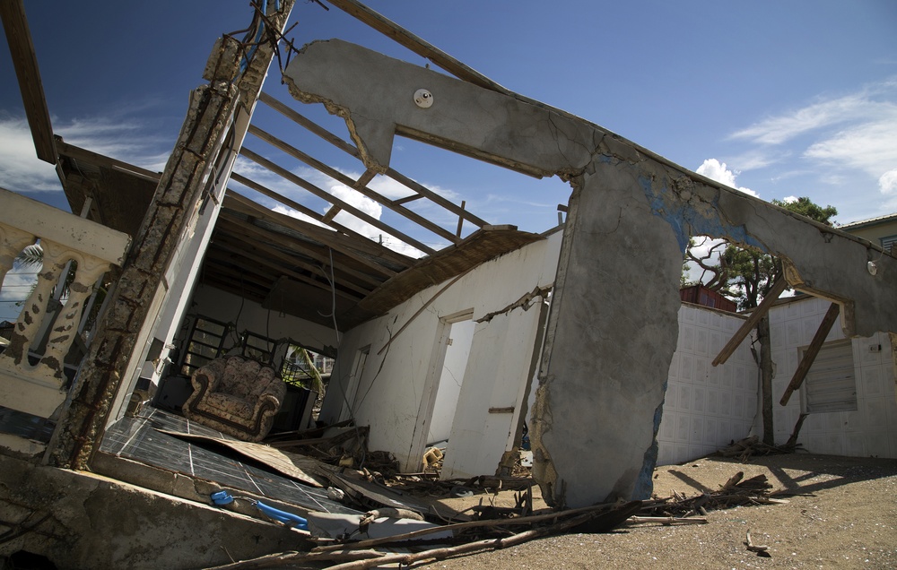 Home Destroyed by Flooding and Storm Surge