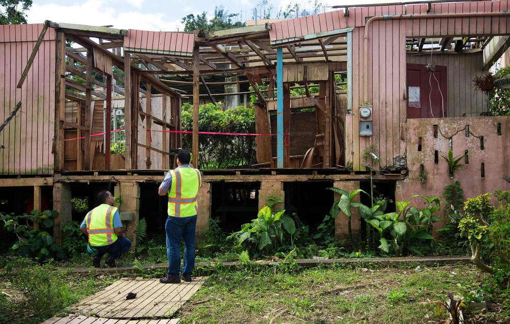 Hazard Mitigation Staff Collect Data