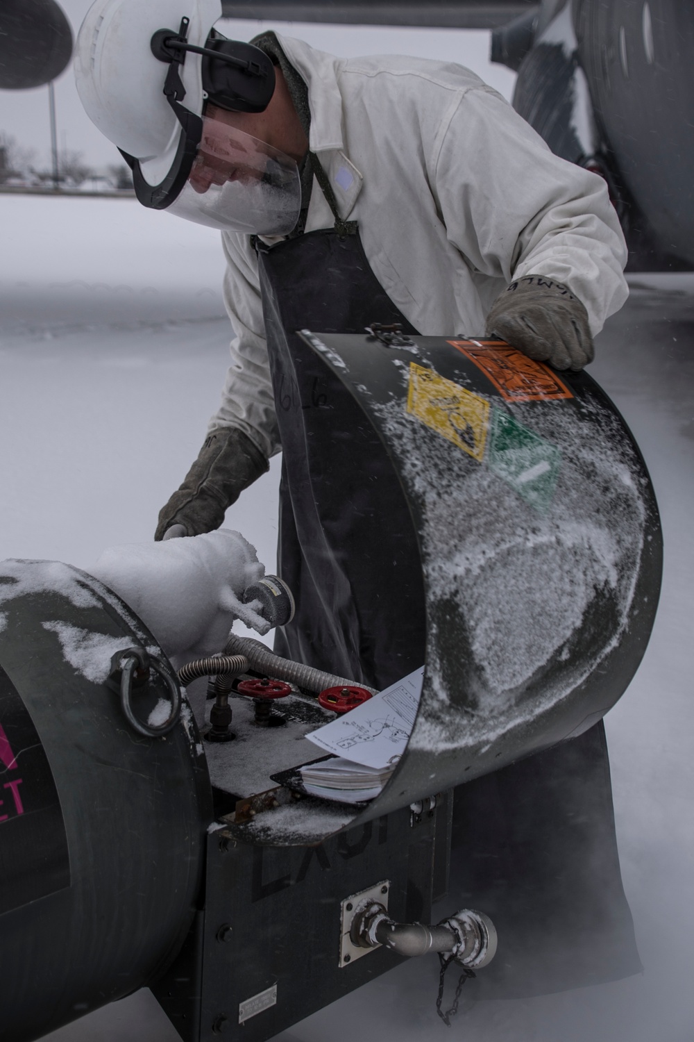 Ohio Air Guard maintainers brave the storm