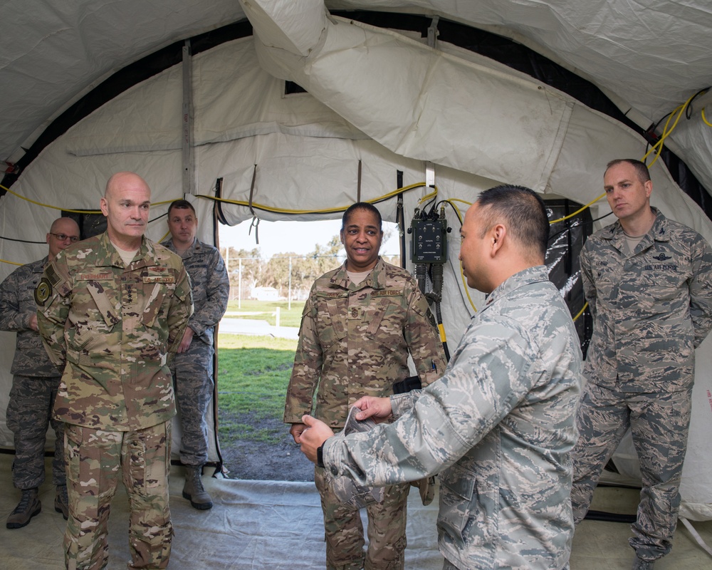 AMC/CC Visits Travis AFB