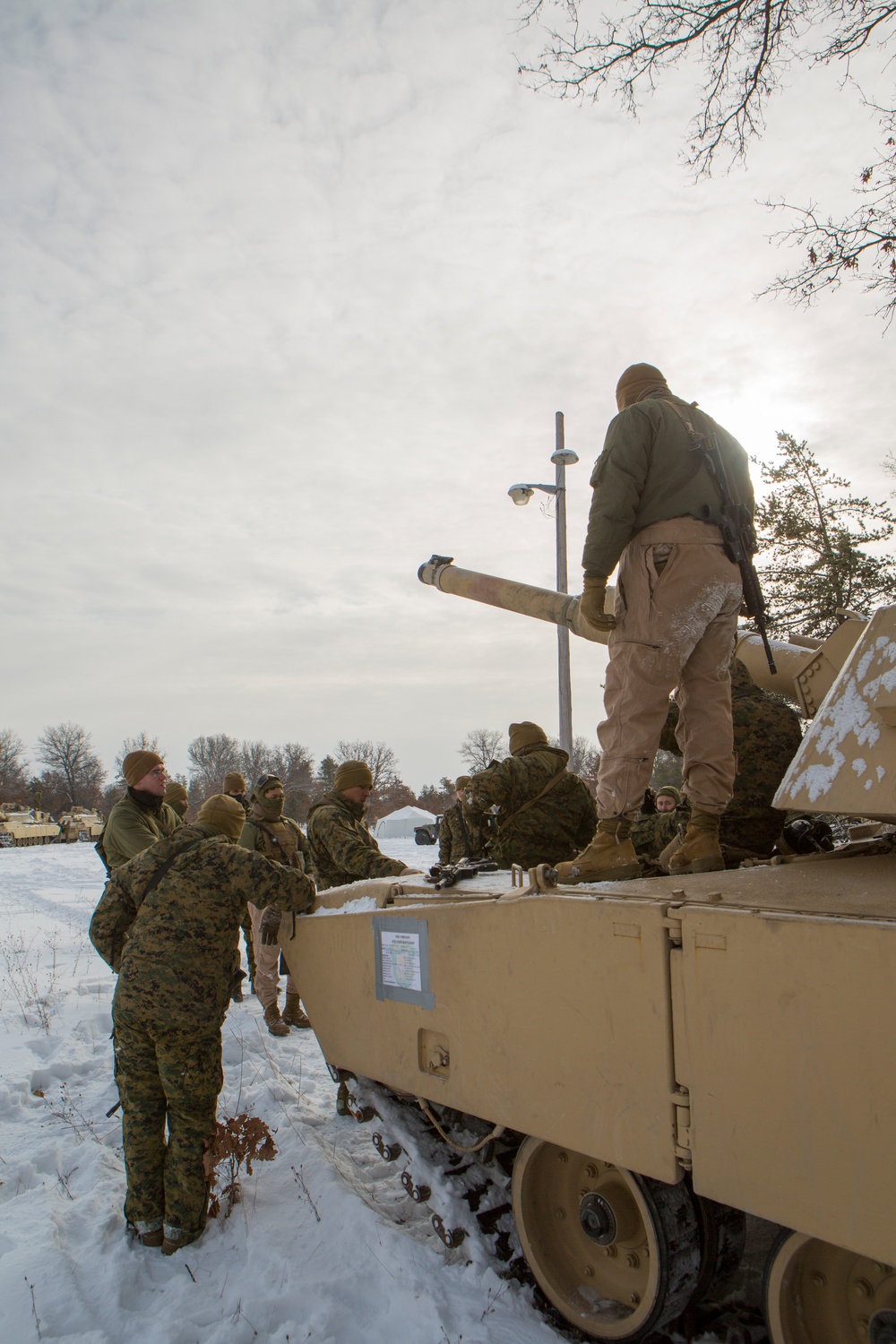 Company F, 4th Tank Battalion at Winter Break 2018